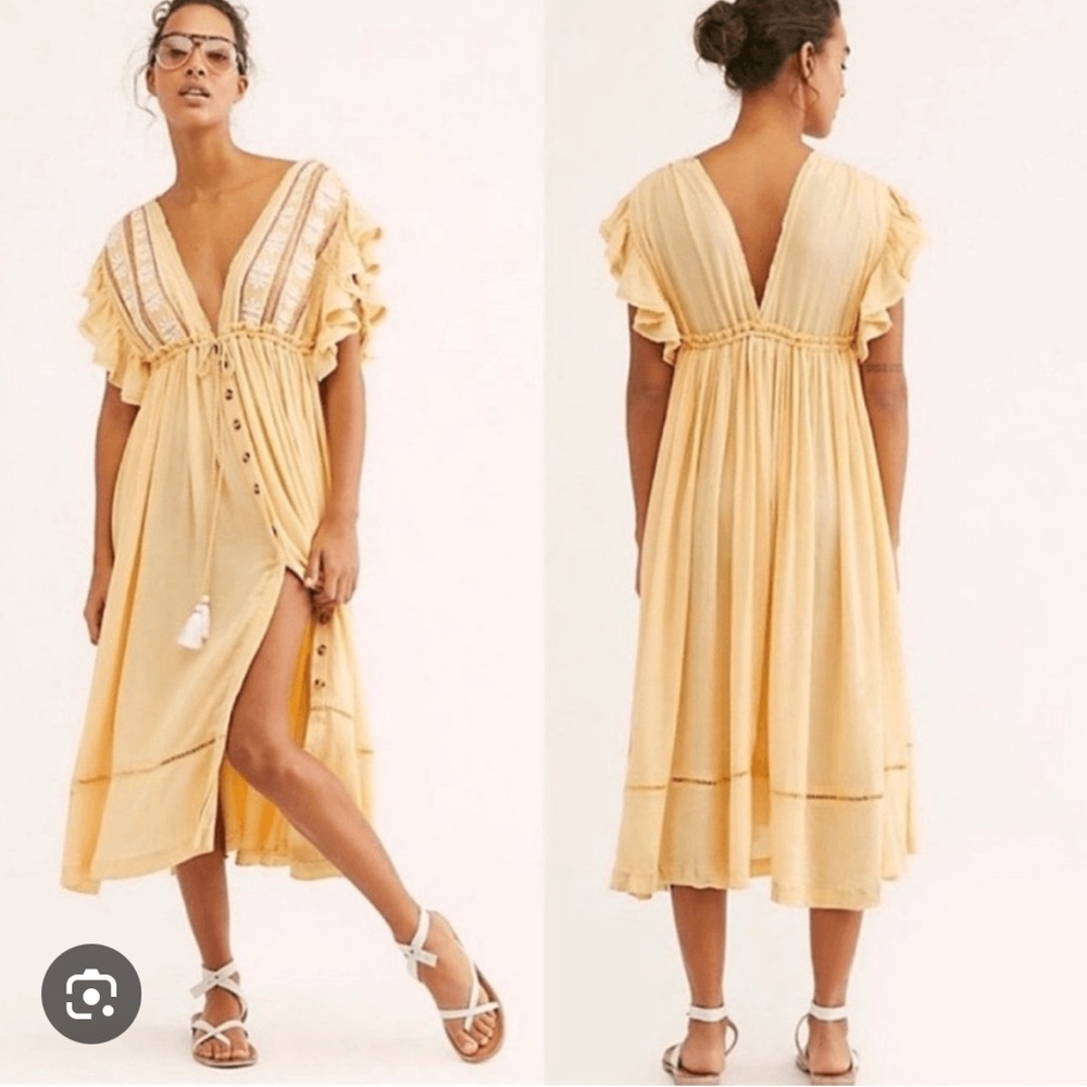 Free people will wait for you midi dress - Picture 1 of 4